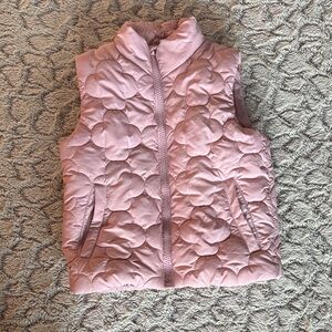H&M Light Pink Quilted Kids Puffer Vest